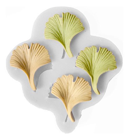 Molde De Silicone: Folhas Variadas - 2,8 x 2,5 cm