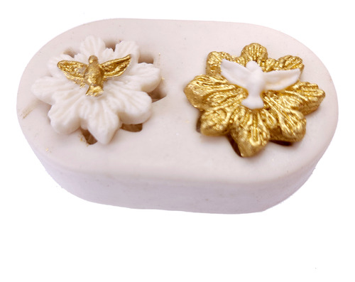Molde de Silicone: Mini Pombas Espírito Santo - 2,5 cm