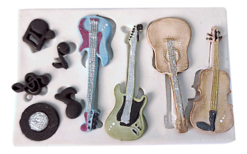 Molde de Silicone: Instrumentos Musicais