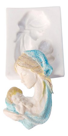 Molde De Silicone: Virgem Maria - 6,0 x 3,5 cm
