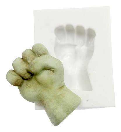 Molde de Silicone: Punho do Hulk - 4,0 x 2,5 cm