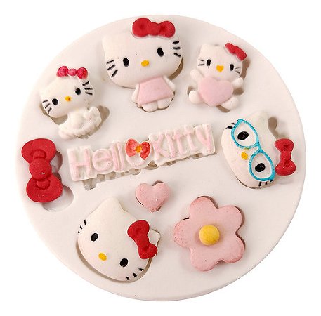 Molde de Silicone: Hello Kitty