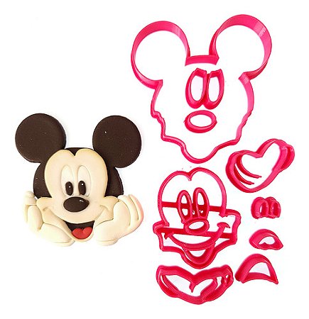 Cortador de Biscoito: Mickey Mouse - 7,0 x 7,0 cm