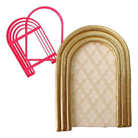 Cortador de Biscoito: Arco Triplo - 8,5 x 6,0 cm