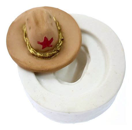 Molde de Silicone: Chapéu de Cowboy - 4,0 cm
