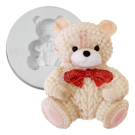 Molde de Silicone: Ursinho de Pelúcia - 3,8 x 3,0 cm