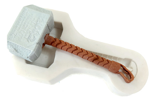 Molde de Silicone: Martelo do Thor - 8,0 x 3,5 cm