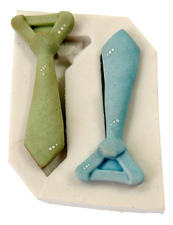 Molde de Silicone: Gravatas - 5,0 x 2,0 cm