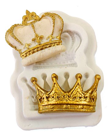 Moldes de Silicone: Coroas Rei e Rainha