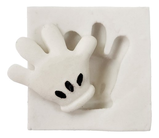Molde de Silicone: Luva do Mickey - 3,5 x 3,5 cm