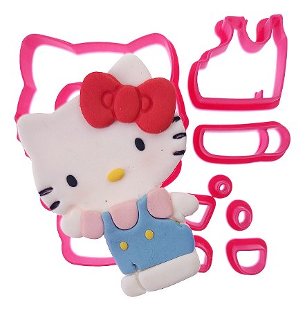 Cortador de Biscoito: Hello Kitty - 6,5 x 5,0 cm (9 Peças)