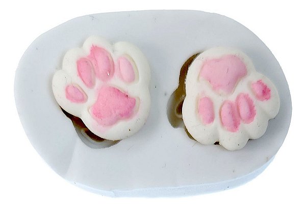 Molde De Silicone: Patinhas de Pet - 1,8 x 1,5 cm