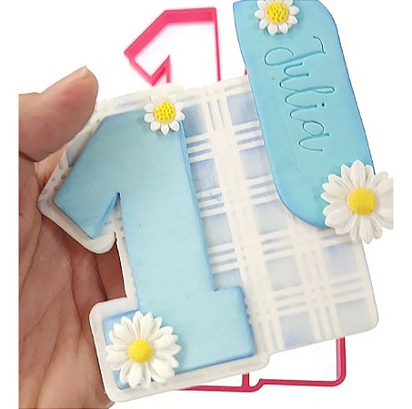 Cortador de Biscoito: Número Um - 9,0 x 9,0 cm