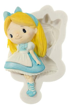Molde de Silicone: Alice no País das Maravilhas - 10,0 x 5,0 cm