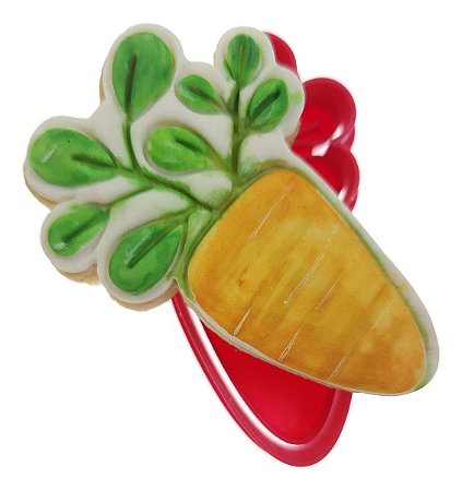 Cortador de Biscoito: Cenoura - 6,5 x 4,5 cm