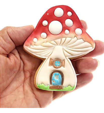 Cortador de Biscoito: Casinha de Cogumelo - 9,0 x 7,5 cm
