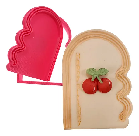Cortador de Biscoito: Arco Ondulado - 8,0 x 5,5 cm