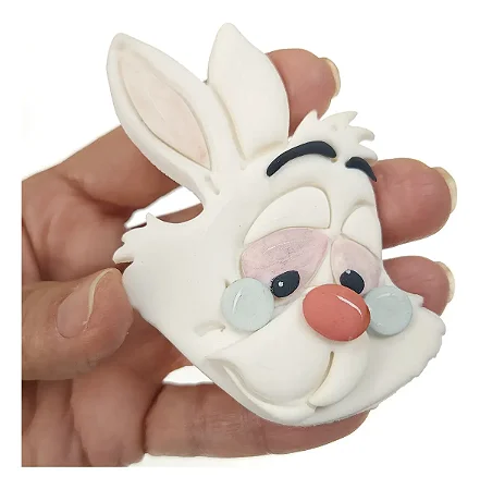 Cortador de Biscoito: Coelho da Alice - 9,0 x 6,0 cm