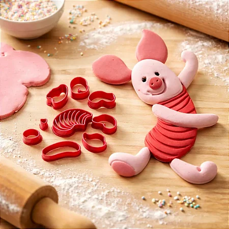 Molde De Silicone: Leitão (Ursinho Pooh) - 6,0 x 4,0 cm