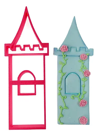 Cortador de Biscoito: Castelo - 5,0 x 14,0 cm