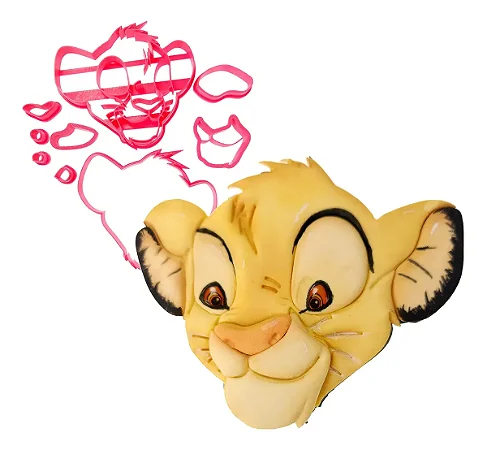 Cortador de Biscoito: Simba (Rei Leão) - 8,0 x 9,5 cm