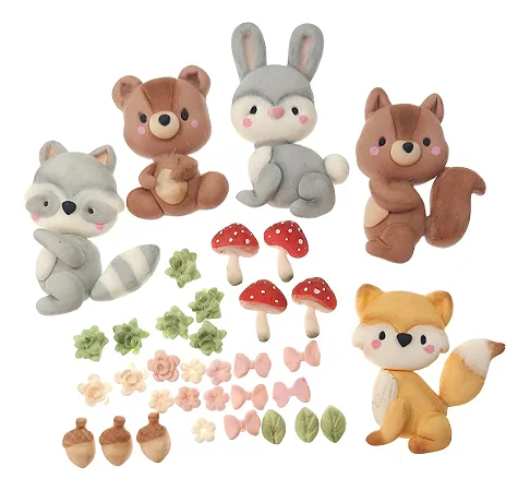 Molde de Silicone: Bichinhos da Floresta