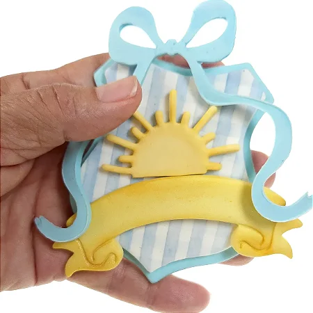 Cortador de Biscoito: Brasão - 9,0 x 7,5 cm