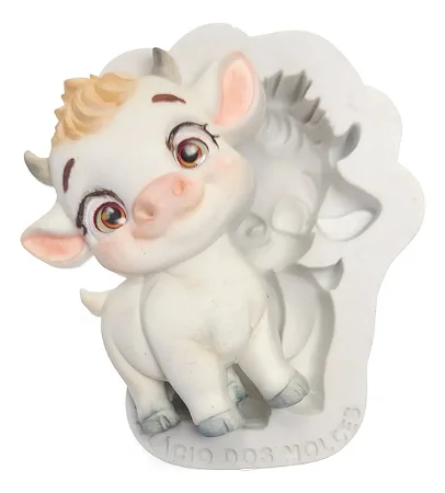 Molde de Silicone: Vaca Fofa - 9,0 x 7,0 cm