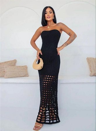 Vestido tomara que caia linha