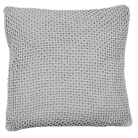 CAPA DE ALMOFADA TRICO RUSTICO ALGODAO CRU 45X45