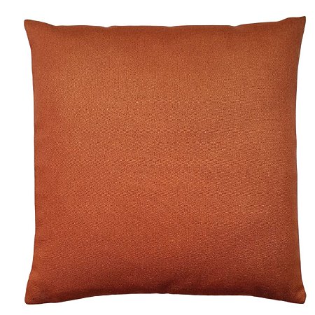 CAPA DE ALMOFADA COR TERRACOTA EM LINHO 50X50 CM