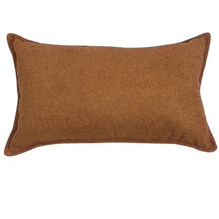CAPA RETANGULAR BAGUETE BOUCLE TERRACOTA 30X50 CM