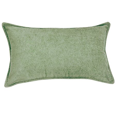 CAPA ALMOFADA RETANGULAR BAGUETE BOUCLE VERDE 30X50