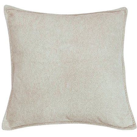 CAPA DE ALMOFADA BOUCLE BEGE CLARO 50X50