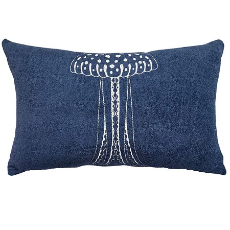 CAPA DE ALMOFADA RETANGULAR  BAGUETE BOUCLE BORDADA AGUA VIVA 30X50CM