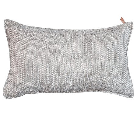 CAPA DE ALMOFADA RETANGULAR BAGUETE LINHAO TONS CINZA 30x50 CM