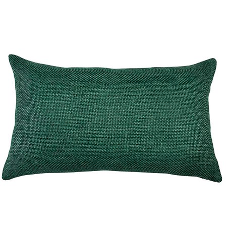 CAPA DE ALMOFADA RETANGULAR BAGUETE LINHAO VERDE ESCURO 30x50 CM