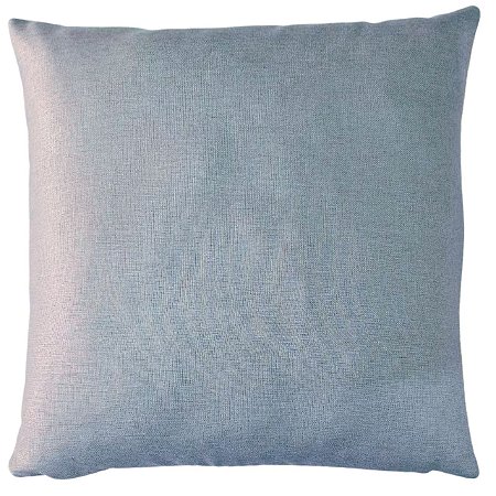 CAPA DE ALMOFADA LINHO FOLHAGEM AZUL CLARO BEBE 45X45CM