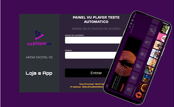 Script VU Player Pro com teste automático