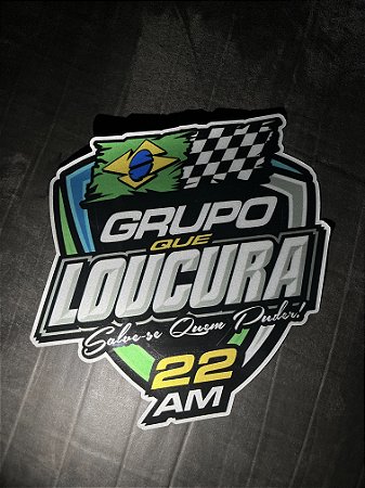 Adesivo refletivo grupo Que Loucura