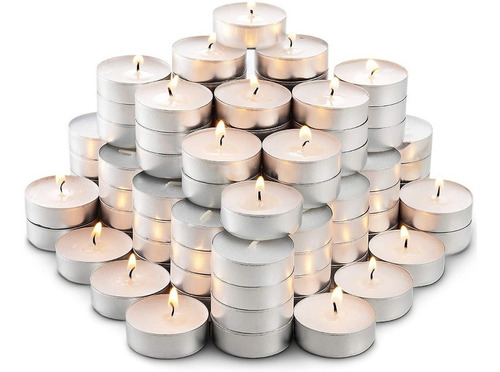 Velas Tipo Rechaud Com Base De Alumínio 4 Hs (50unidades)