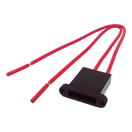 Chicote Porta Fusível Lâmina Médio C/ Aba Fio 1,5mm