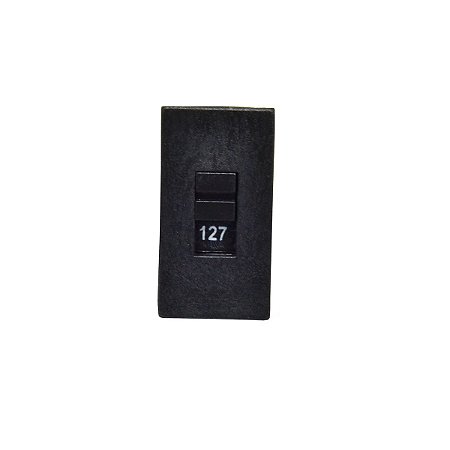 CHAVE HH PLÁSTICA BOTÃO 127/220 6A TERMINAL SOLDA C/ JUMP - PRETA