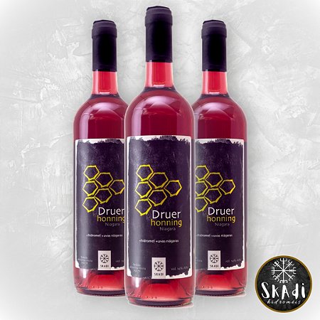 Combo 3 Hidroméis Druer Honning - Pyment de Uvas Niágara