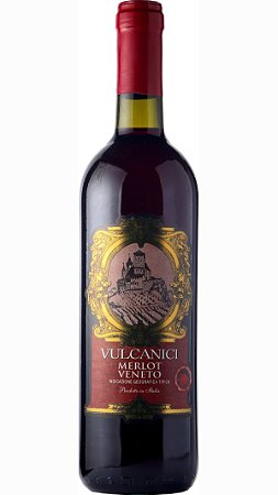 Vinho Italiano Tinto Vulcanici Merlot Veneto 750ml