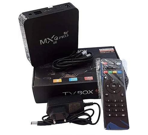 Smart TV Box Mxq Pro UHD4K 5G 64gb-512gb Wi-Fi Conversor Streaming - R3  Variedades Eletroeletrônicos em Geral