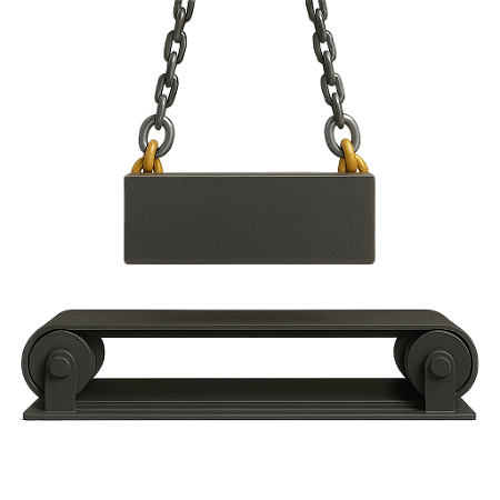 Separador Suspenso Manual para Correia Transportadora - Mineração