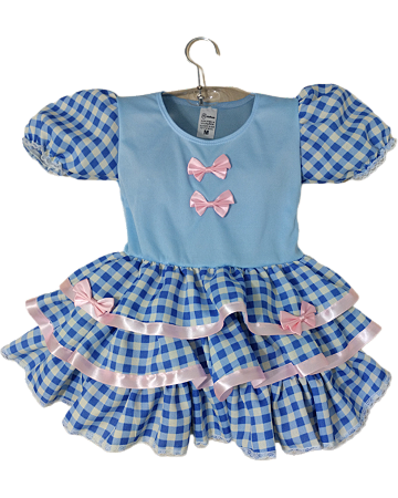 Vestido Caipirinha Xadrez Azul