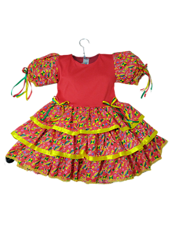 Vestido Infantil Caipira Festa Junina