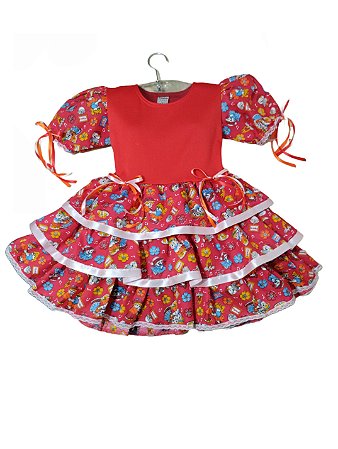 Vestido Infantil Festa Junina